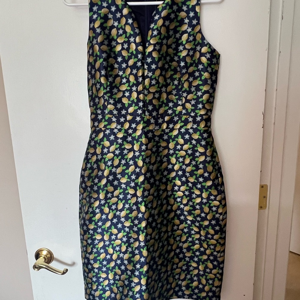 NWT J. Crew Lemon Jacquard A-Line Dress